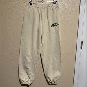 Chamberlain Coffee Tan/Cream Sweatpants Size Small Rare Limited Edition‎